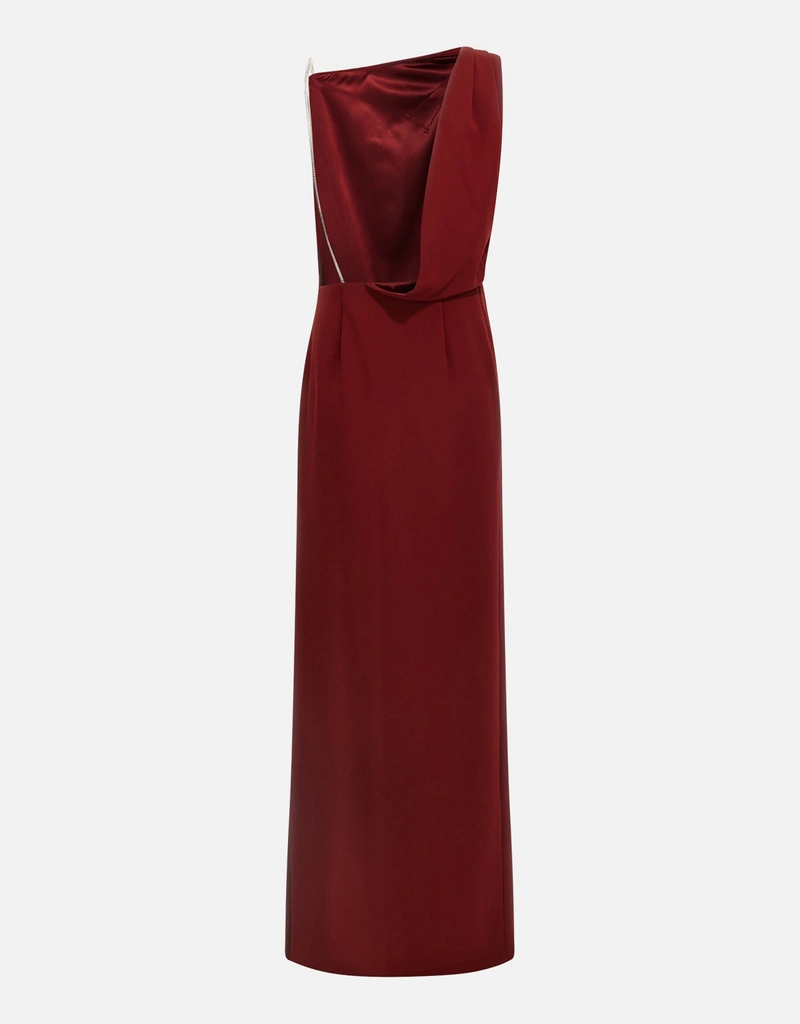 Max Mara 'Pentola' Dress IT 40 Bordeaux