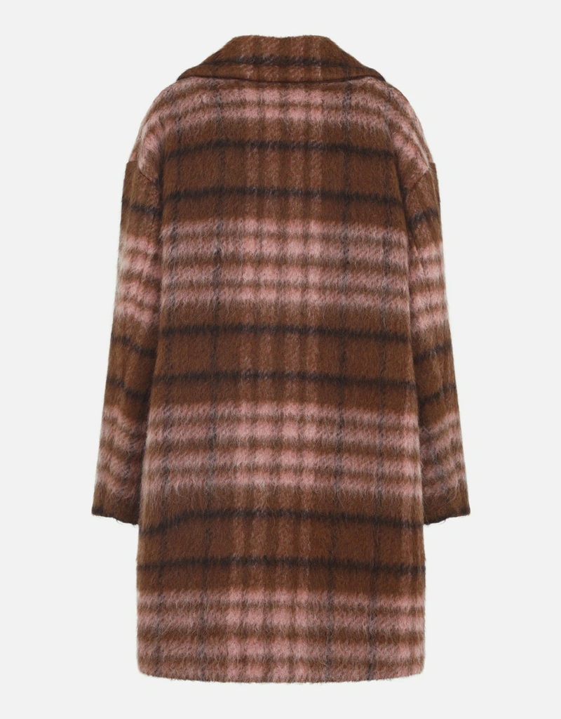 Moschino ウールブレンド チェックコート (ジャケット,ウールコート