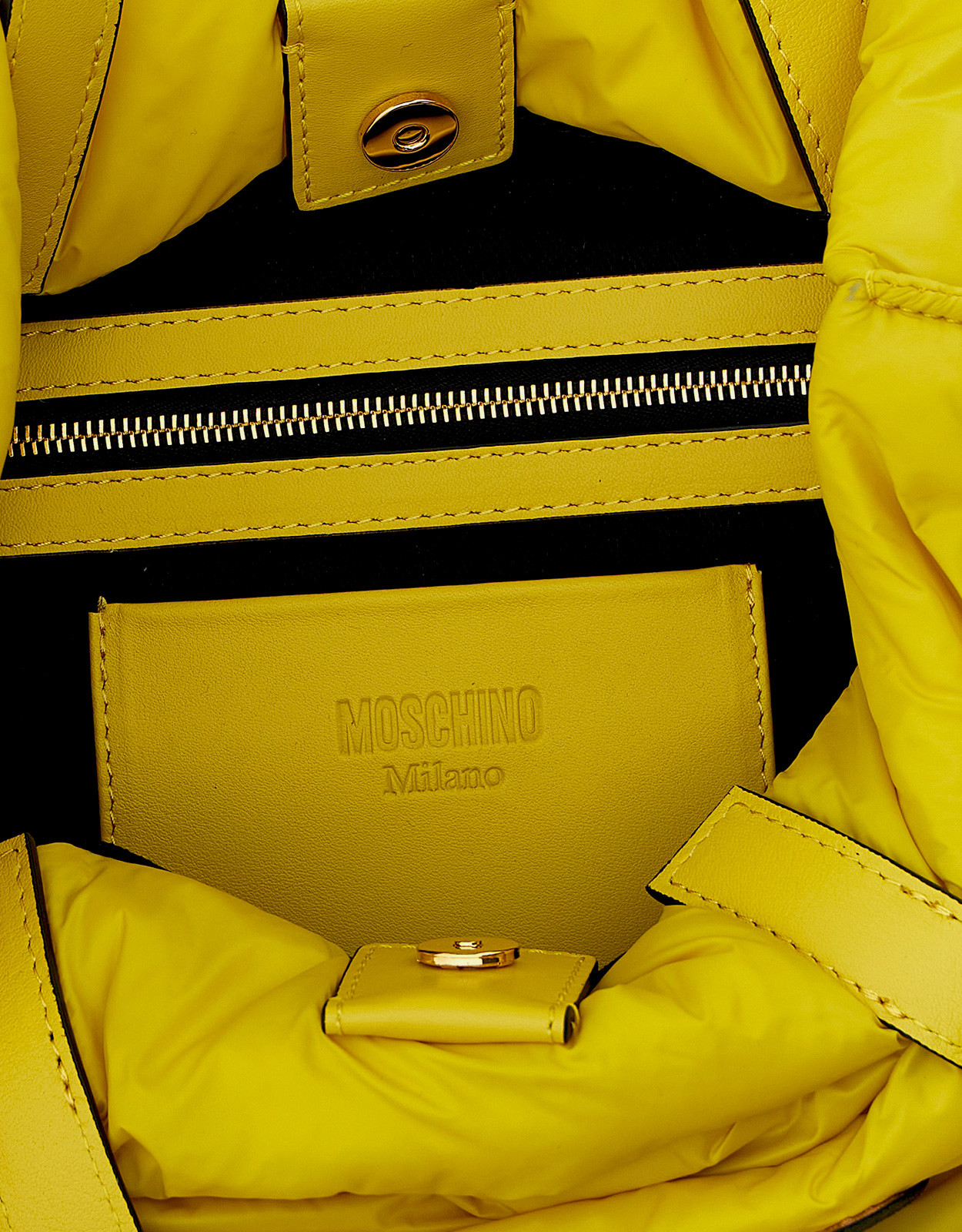 Moschino Smiley® ナイロン＆レザー ショッピングバッグ () IFCHIC.COM