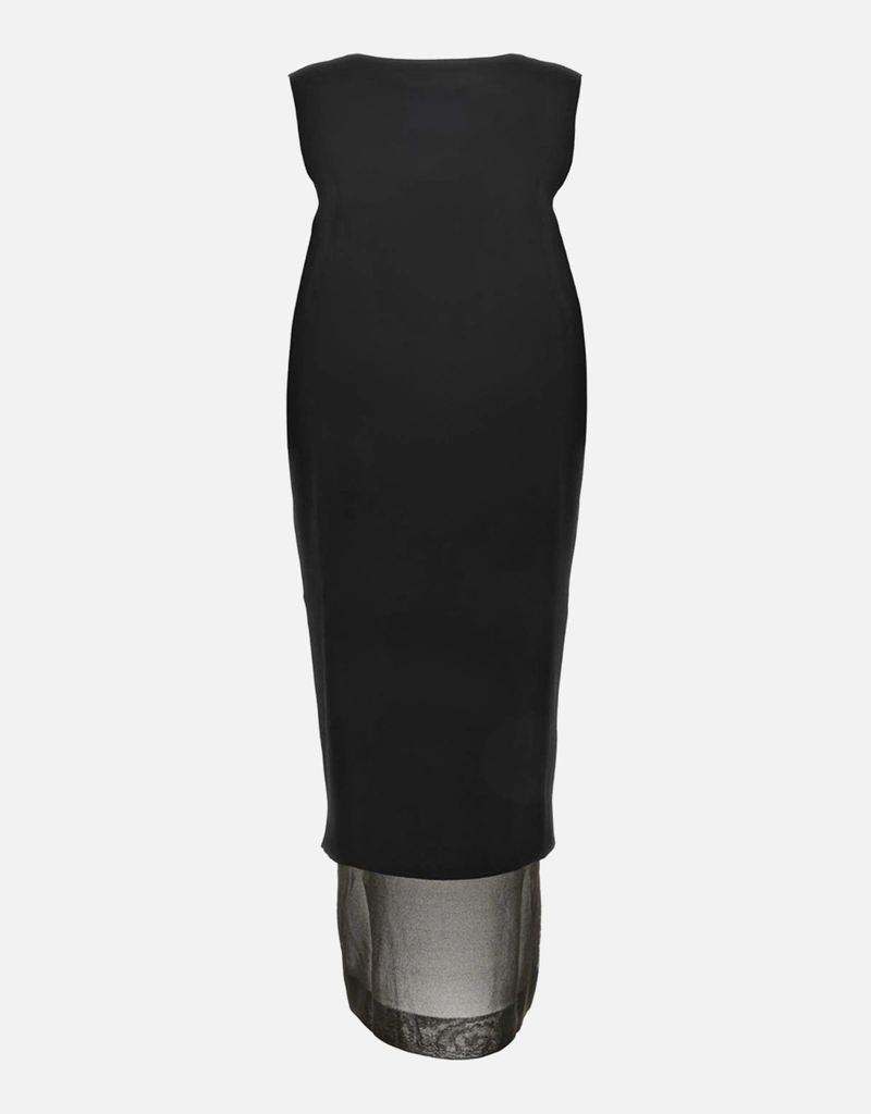 khaite black dress Khaite | Black viscose blend Merith mini dress | Women main image 0