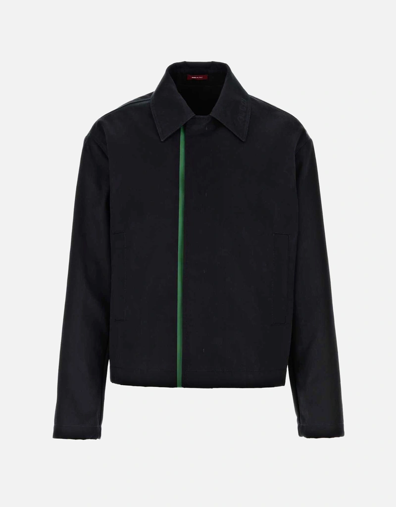 Gucci メンズコットンエンボス加工ギャバジンジャケット (ジャケット