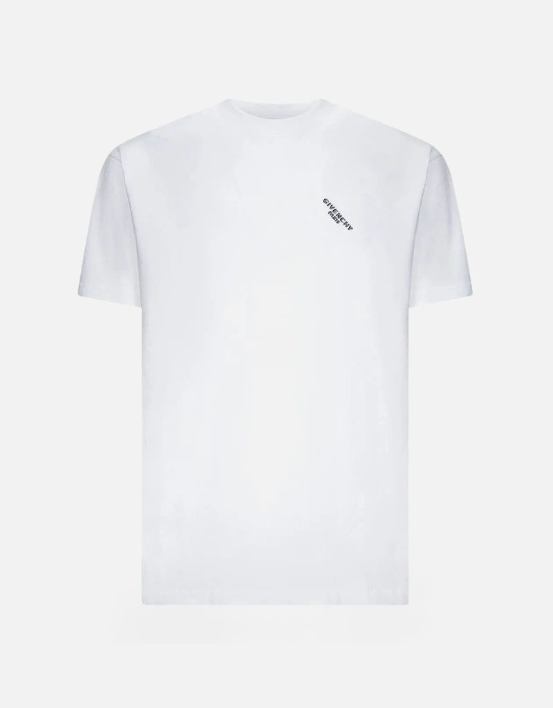 Givenchy メンズロゴプリントレギュラーフィットコットンTシャツ