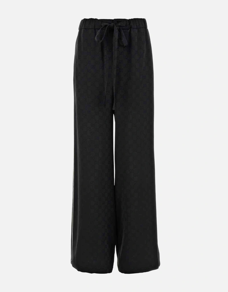 Gucci GG サテンワイドパンツ (パンツ,ワイドパンツ) IFCHIC.COM