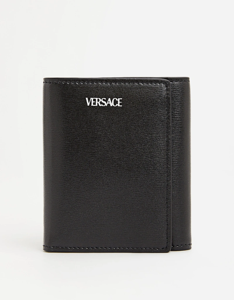Versace メンズ カーフレザー カーゴ ランヤード ウォレット () IFCHIC.COM