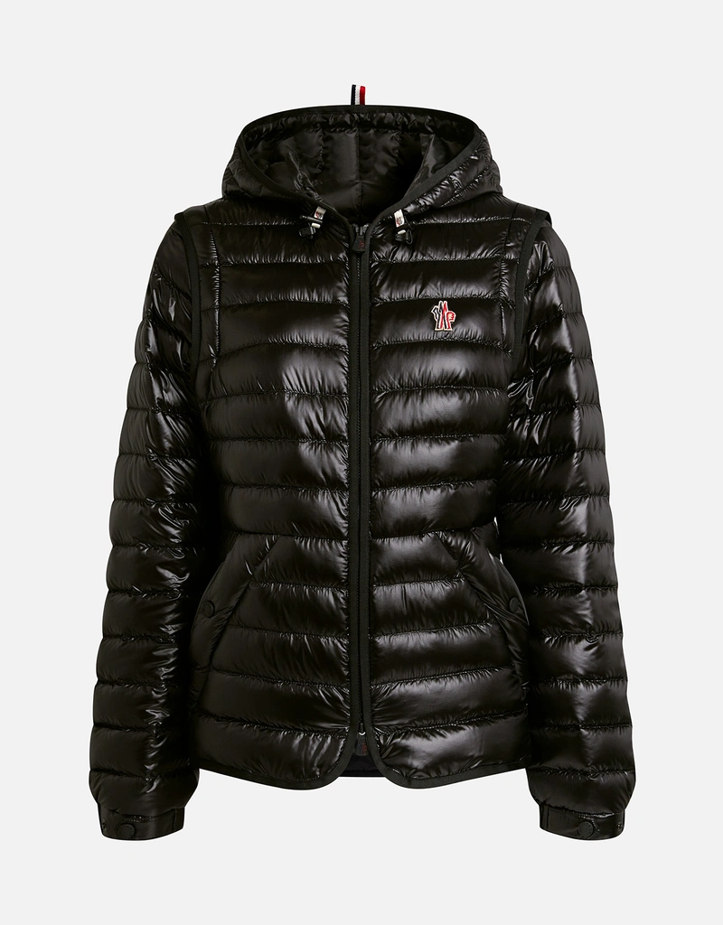 Moncler Grenoble Karura 2-in-1 Short Hooded Down Jacket (Coats and