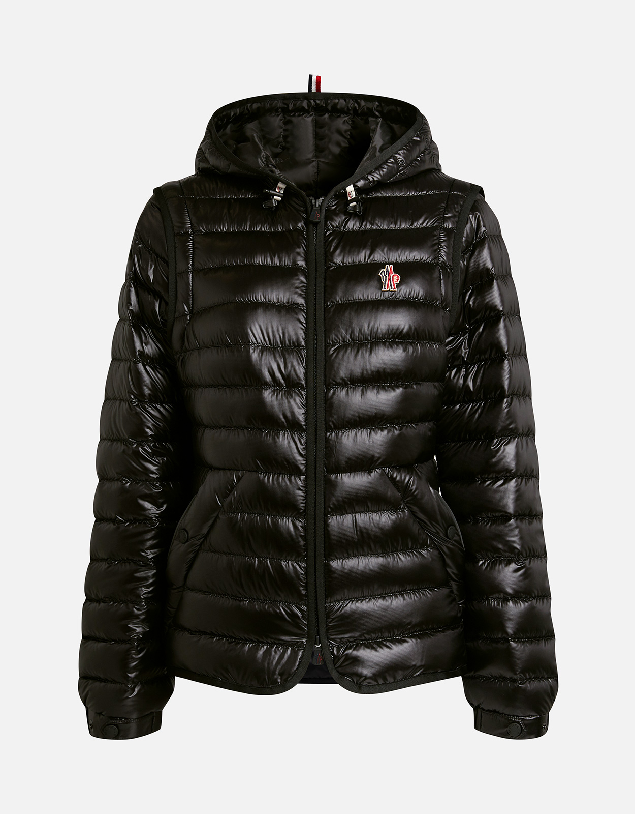 Moncler Grenoble Karura 2-in-1 Short Hooded Down Jacket (Coats and