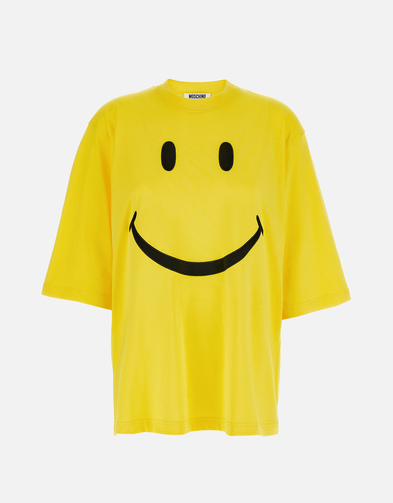 Moschino Smiley Organic Cotton T-Shirt (Tops,T-shirts) IFCHIC.COM