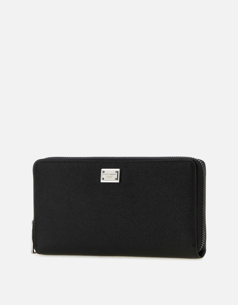 Dolce & Gabbana メンズ カーフスキン ジップアラウンドウォレット