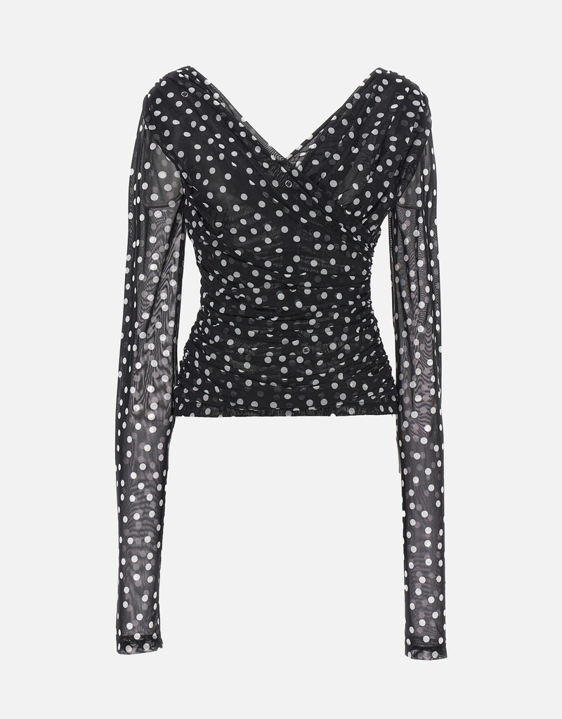 Dolce & Gabbana ポルカドットチュールトップ () IFCHIC.COM