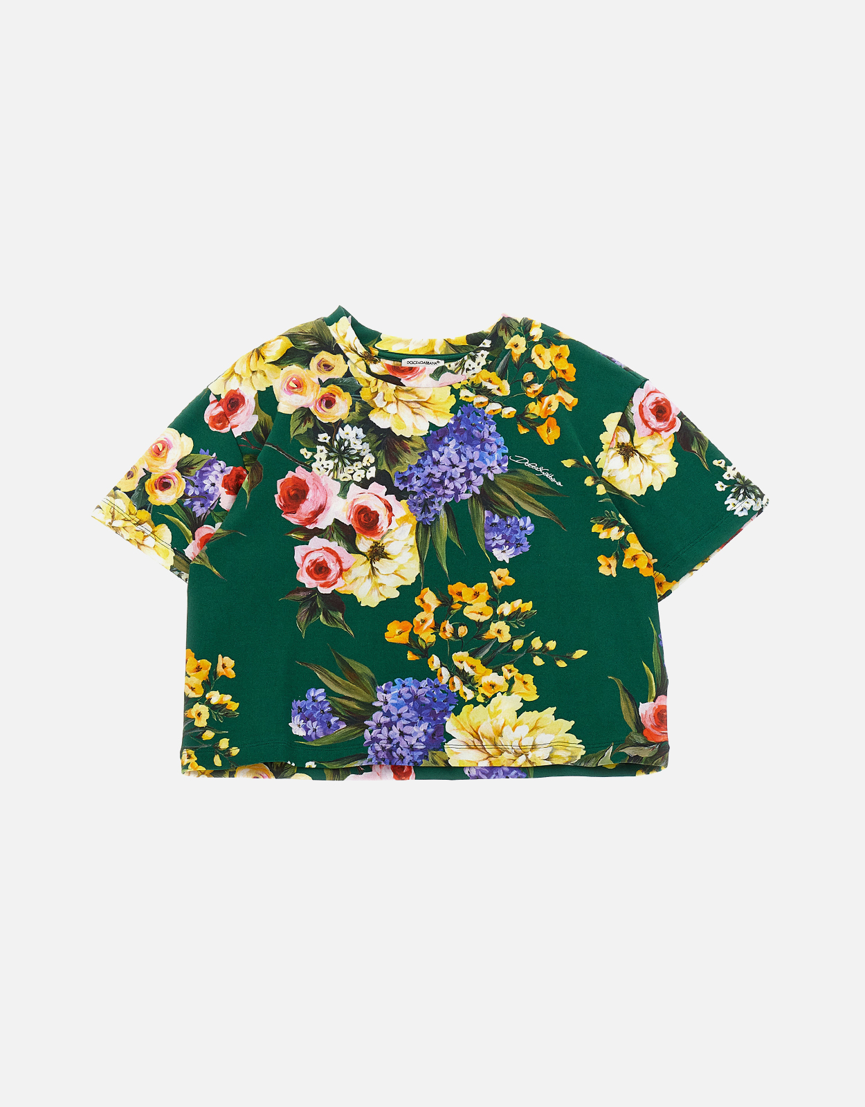 Dolce& Gabbana Kids フローラルプリントTシャツ () IFCHIC.COM