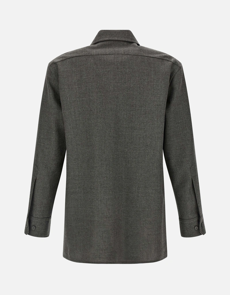 JIL SANDER ウールシャツ 中古・古着通販】JIL SANDER (ジルサンダー) ウールシャツジャケット