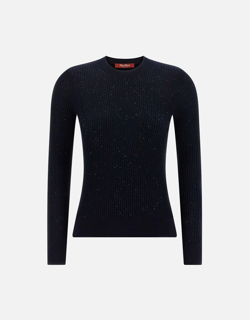 Max Mara Studio マラブシルクウール混紡セーター (ニットウェア