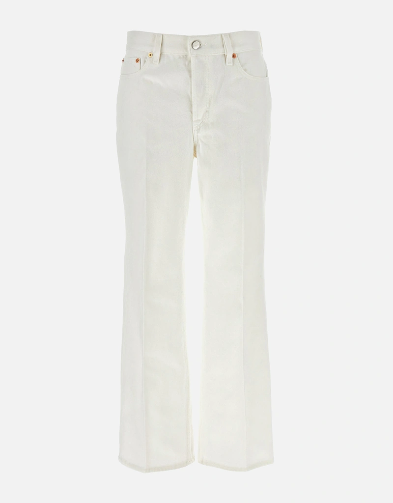 【GUCCI】　ホワイトデニム　フレア　swag Gucci デニムクロップドフレアジーンズ () IFCHIC.COM