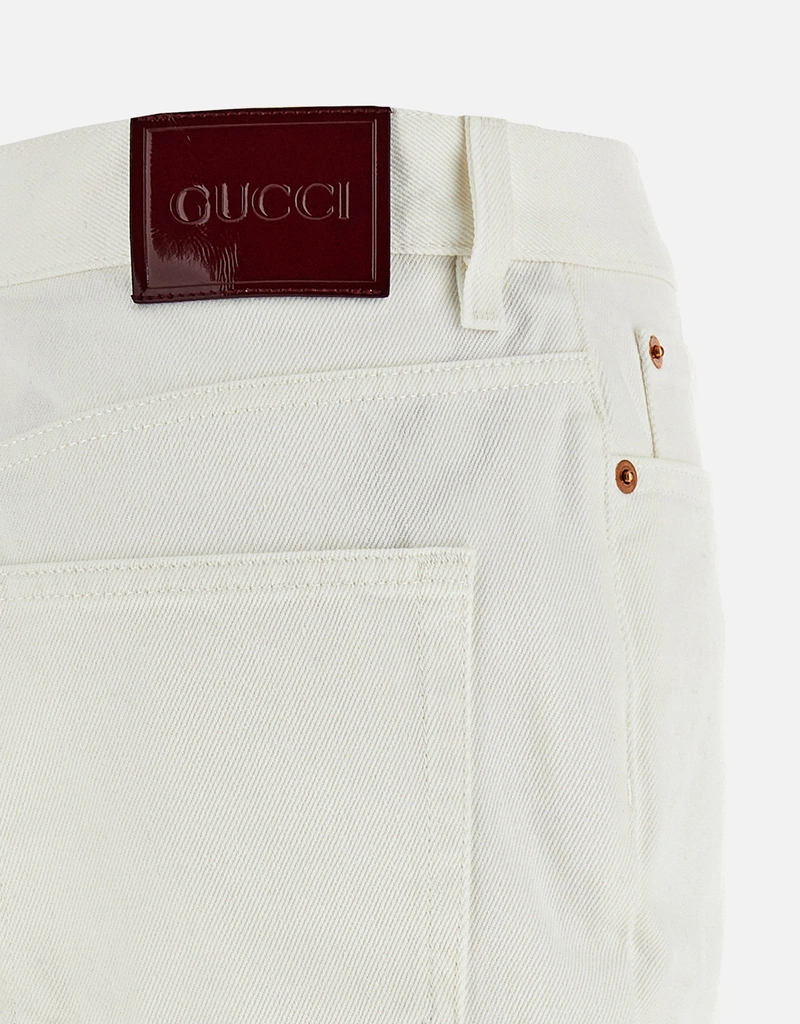 Gucci デニムクロップドフレアジーンズ () IFCHIC.COM