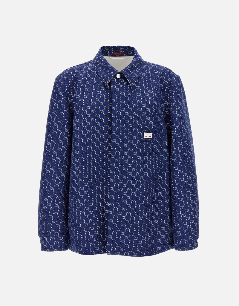 Gucci メンズGGシャドウコットンジャカードジャケット () IFCHIC.COM