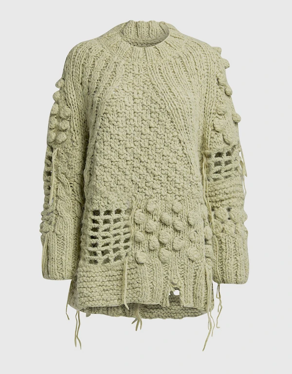 MM6 Maison Margiela  Handmade Crochet Oversized Sweater