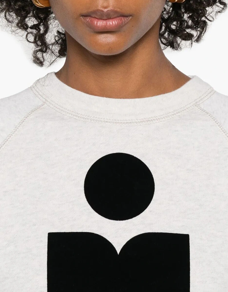 Isabel Marant Étoile プリントロゴミリーニーコットンスウェット