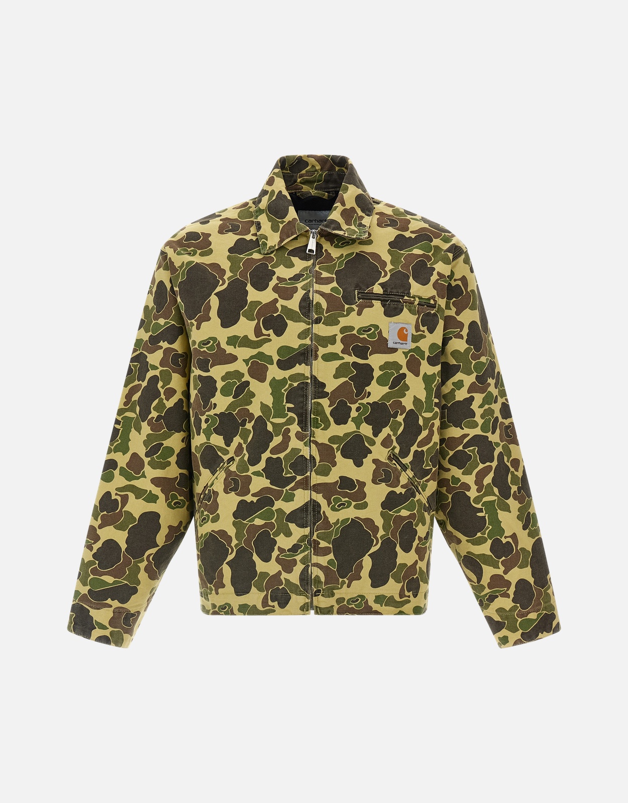 Carhartt Wip メンズ Duck Detroit オーガニックコットン迷彩シャツ