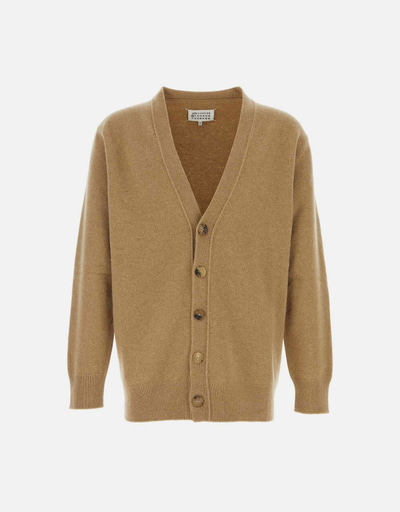 Maison Margiela メンズウォッシュドラムズウールカーディガン