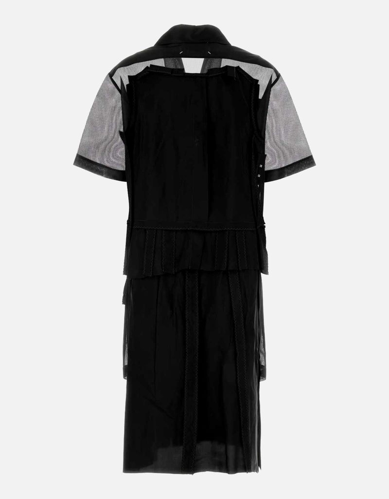 mesh knee length dress knee length dresses for ladies Gunmetal Rhinestone Mesh Midi Dress self-portrait-US