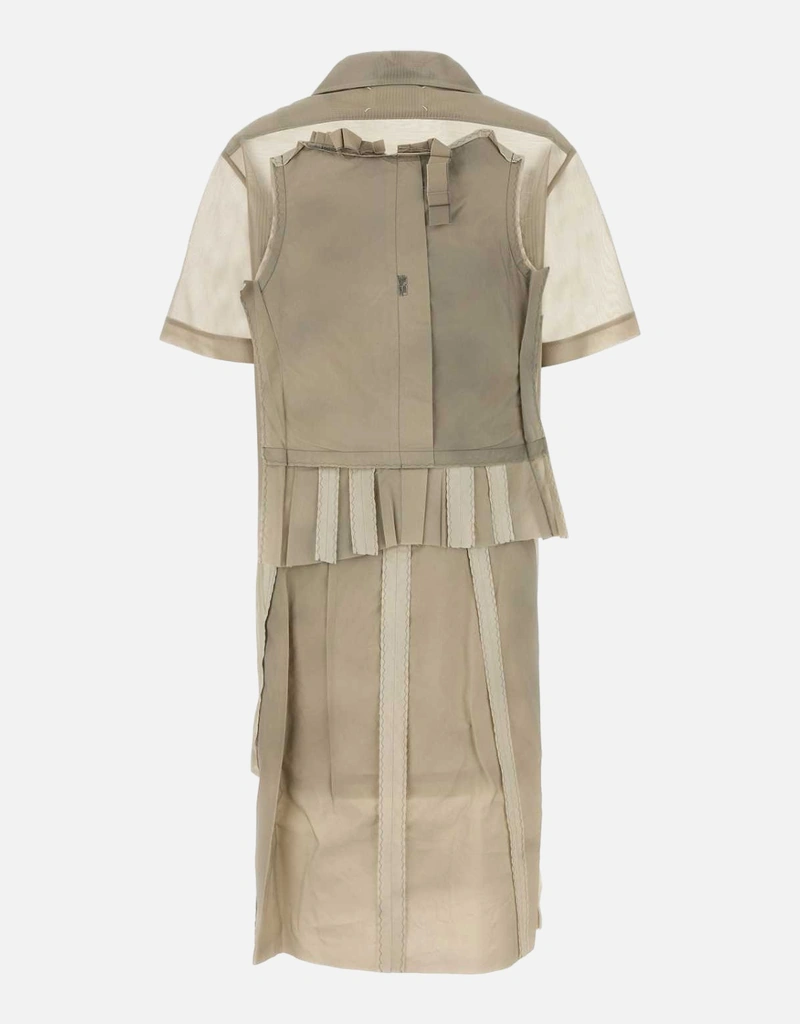 mesh knee length dress Pear Culture Glitter Mesh Sheath Knee Length Dress