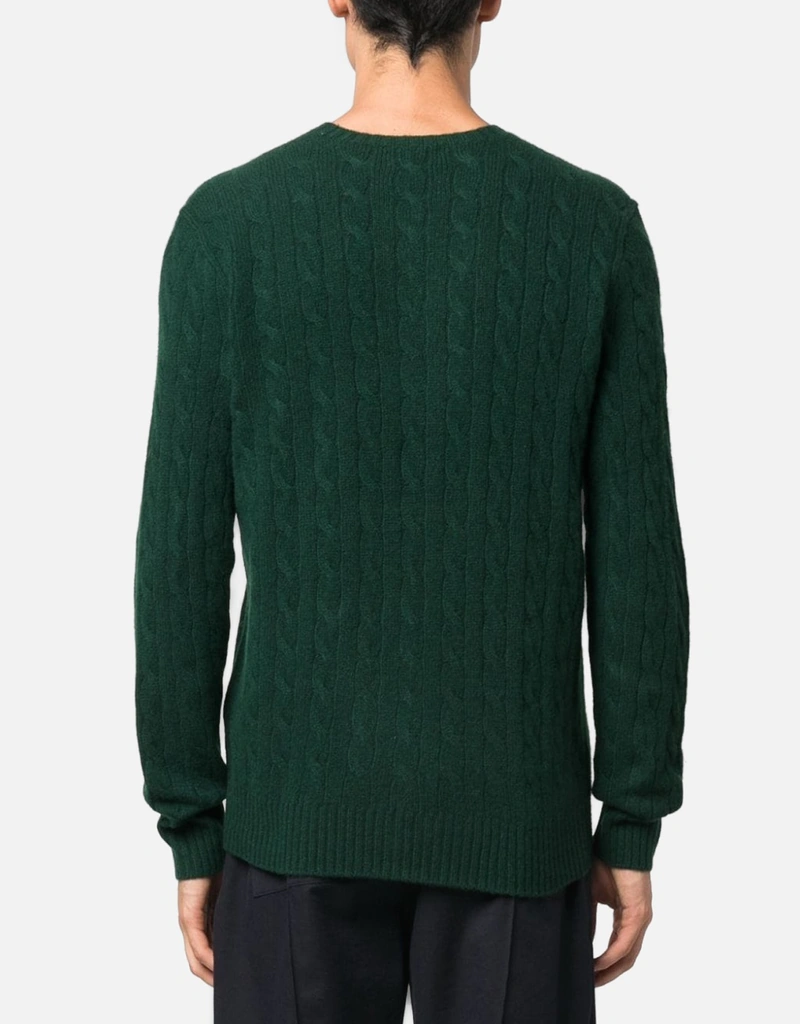 Polo Ralph Lauren メンズウールカシミヤケーブルニットクルーネック