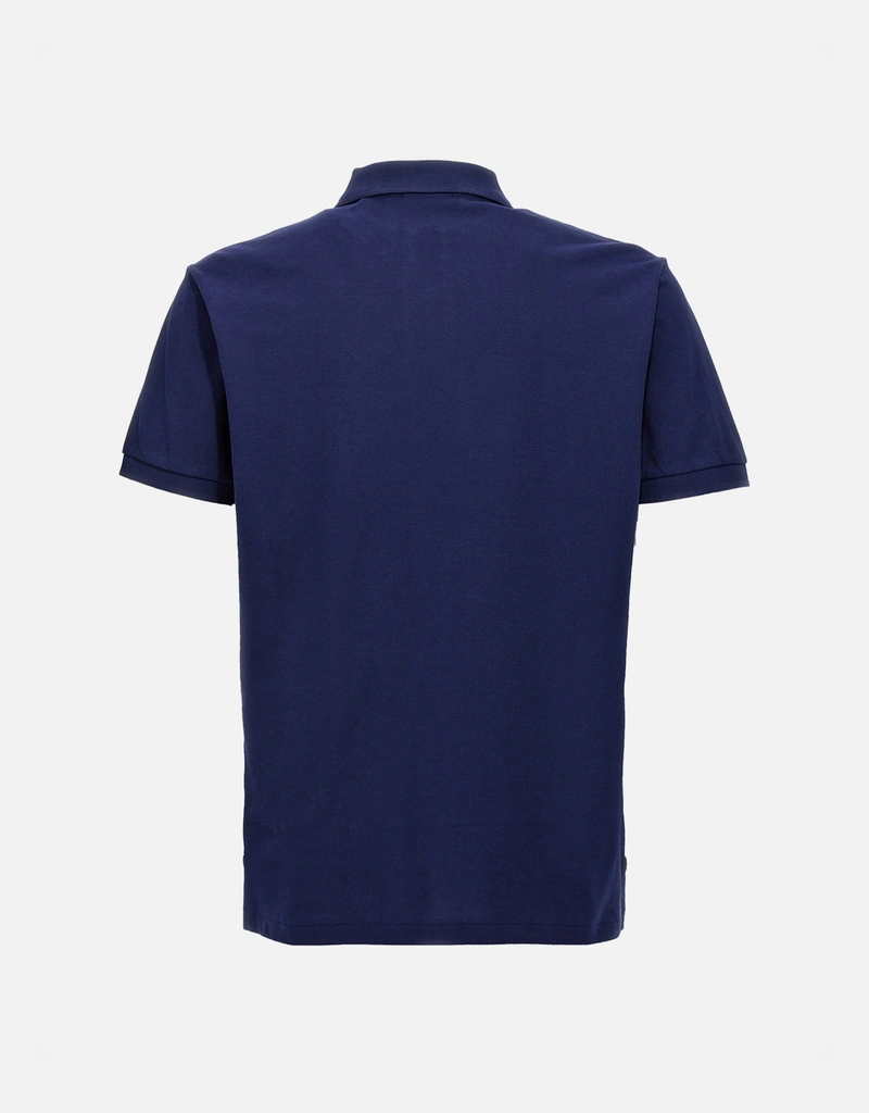 Polo Ralph Lauren メンズロゴブルーコットンスリムフィットポロシャツ