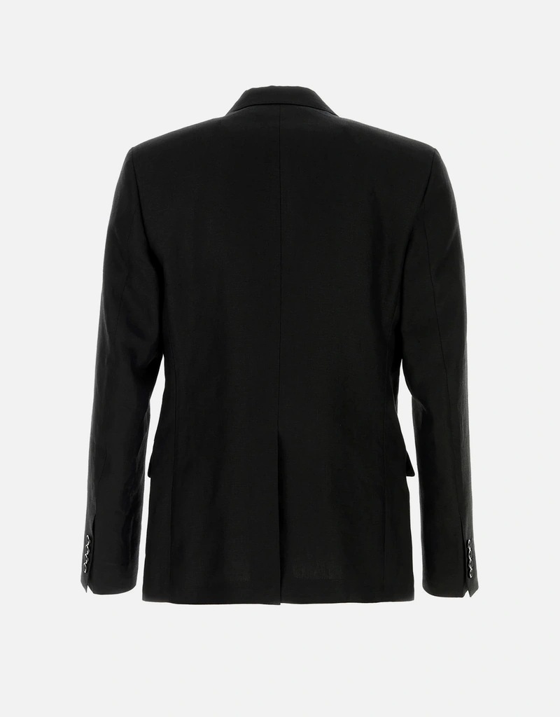 Dolce & Gabbana ブラックブレザー Dolce & Gabbana メンズブラックリネンブレザー () IFCHIC.COM