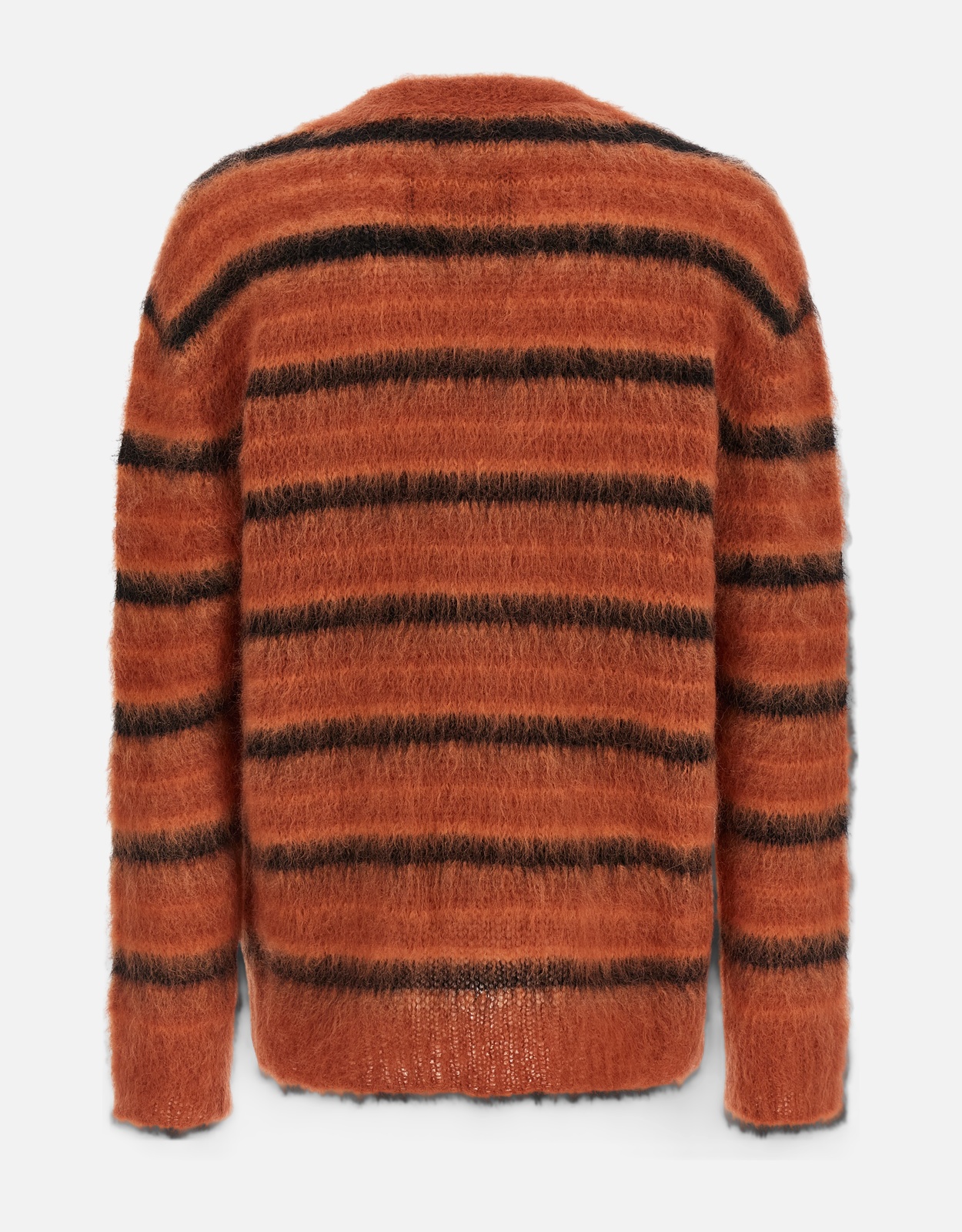 MARNI マルニ 23SS モヘアボーダーカーディガン CDMD0089Q4 UFU107 オレンジ系×ブラウン系 38 MARNI（マルニ） 23SS モヘアボーダーカーディガン CDMD0089Q4 UFU107