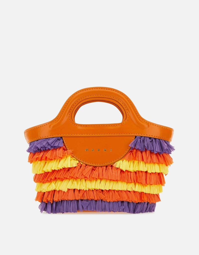 ♡*様 MARNI マルチカラーハンドバッグ Marni マルチカラーファブリックマイクロサマー ハンドバッグ