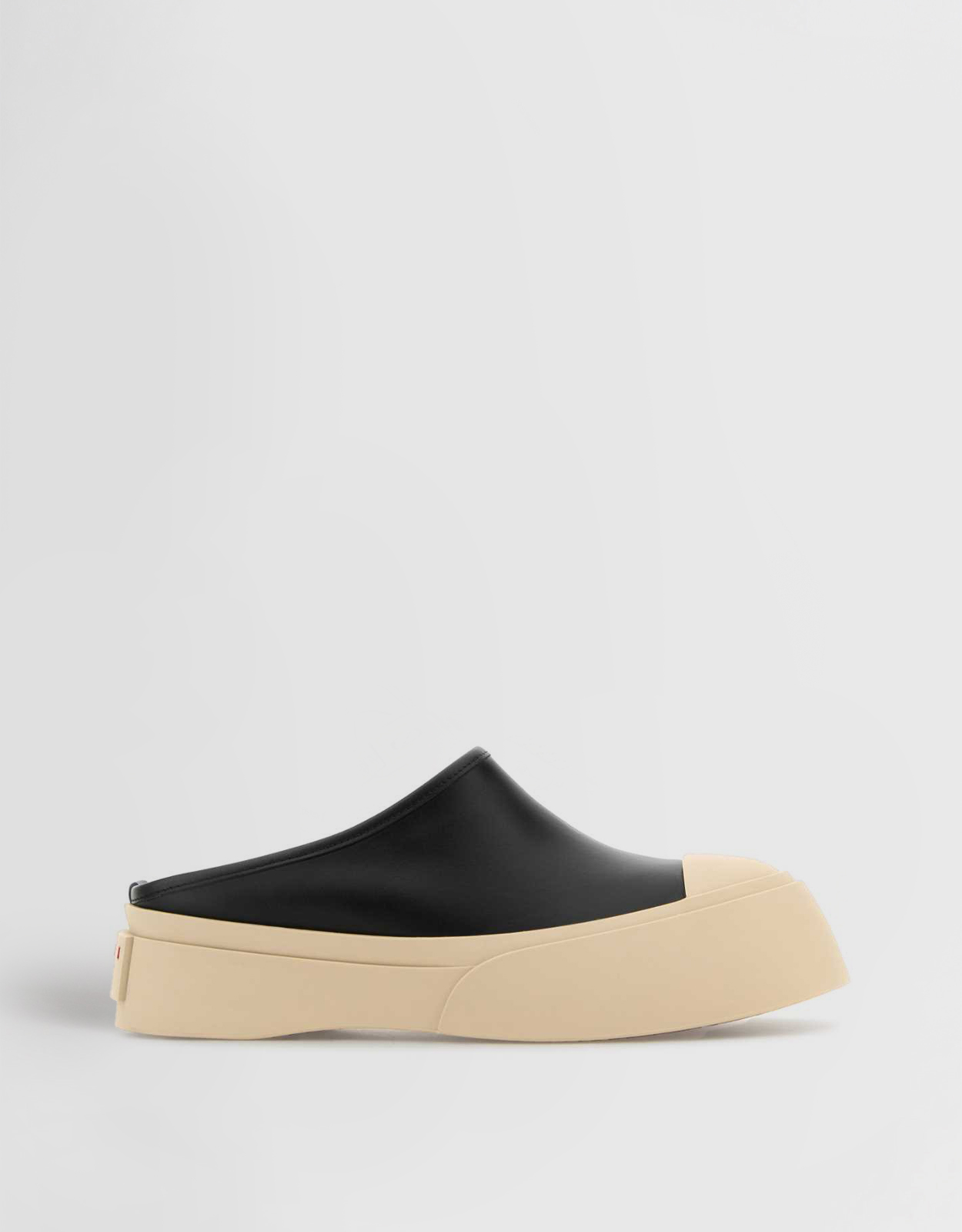 Marni Logo Bovine Leather Printed Mules - IT 35　マルニ ロゴ ボバイン レザー プリント ミュール - IT 35 Marni