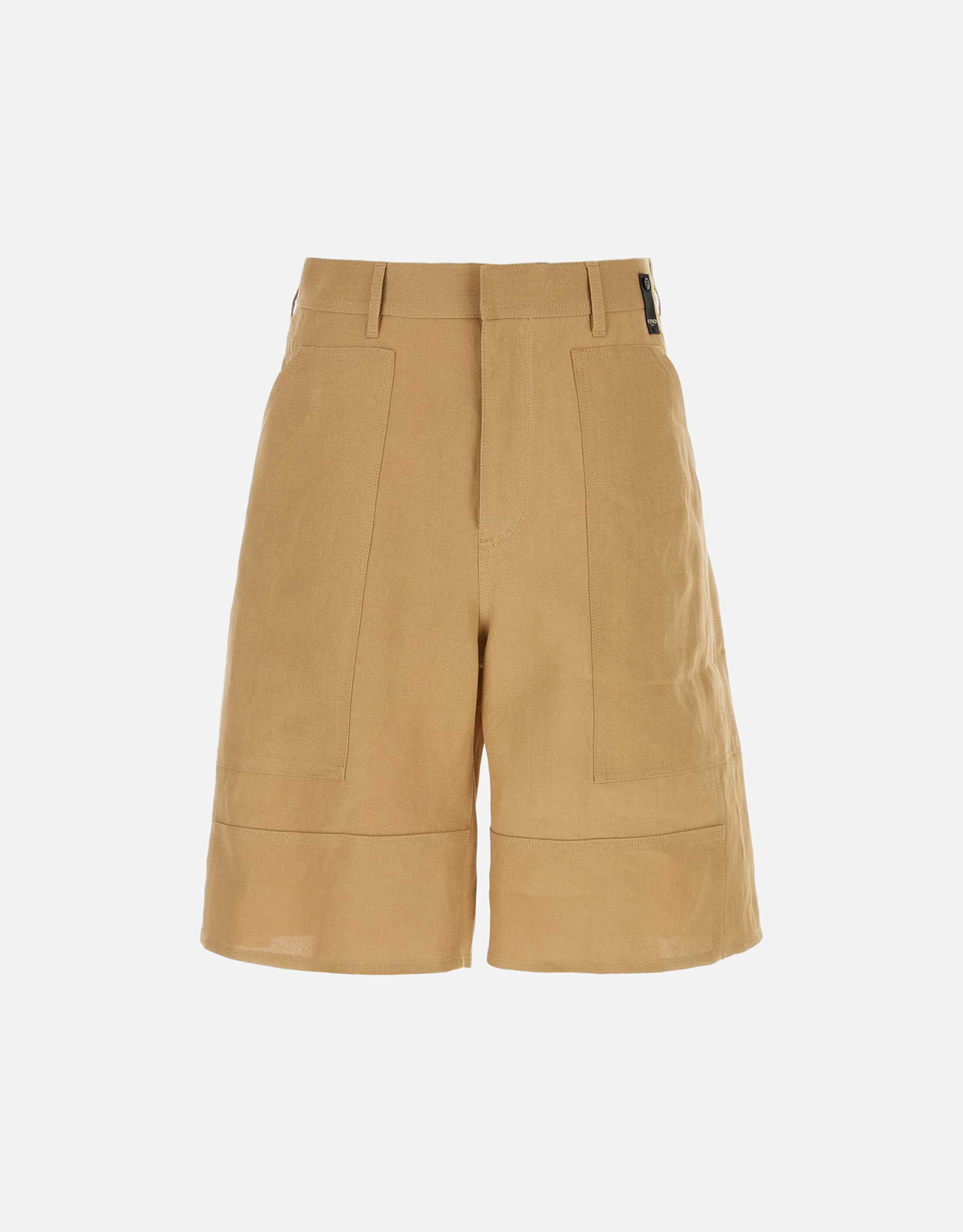 FENDI 21SS デニム バミューダパンツ FLP623 size 38 Fendi メンズキャンバスワークウェアパッチポケットバミューダパンツ