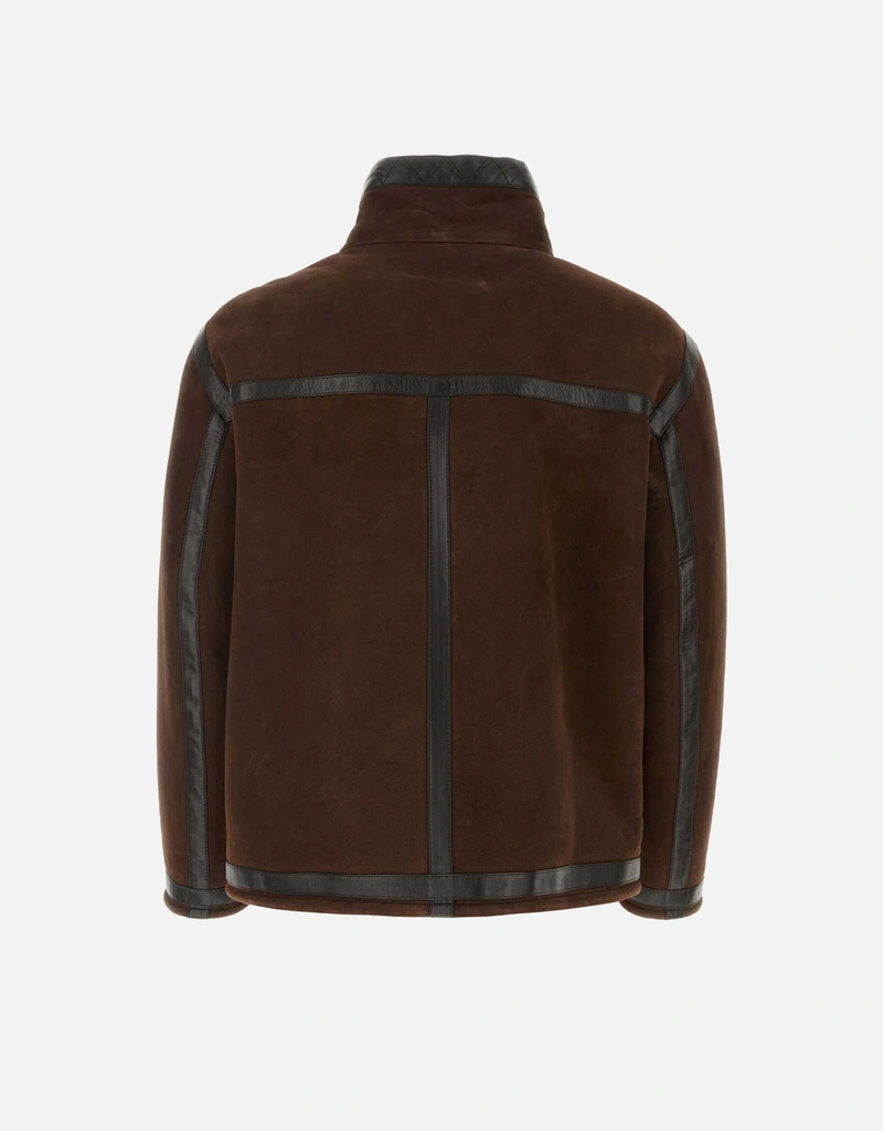Fendi メンズ チョコレートスエードジャケット () IFCHIC.COM