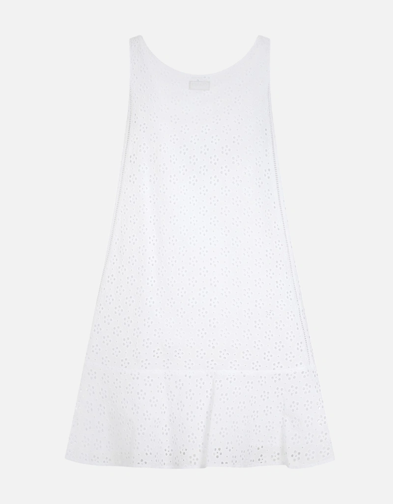 Kenzo Cotton Broderie Anglaise Mini Dress (Dresses,Mini Dresses) IFCHIC.COM