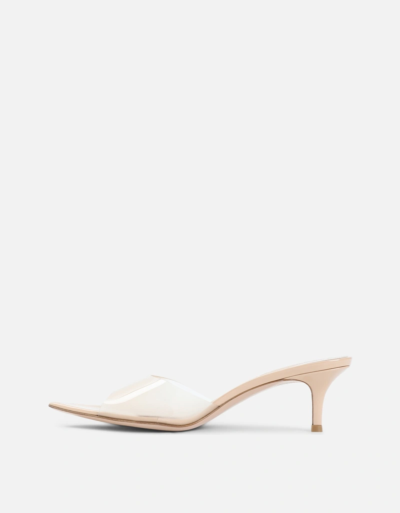GIANVITO ROSSI パテントレザー Elle 55 ミュール (すべての新品