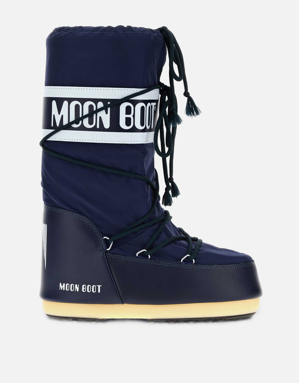 Moon Boot Unisex Navy Blue Nylon And Synthetic Leather Icon Boots