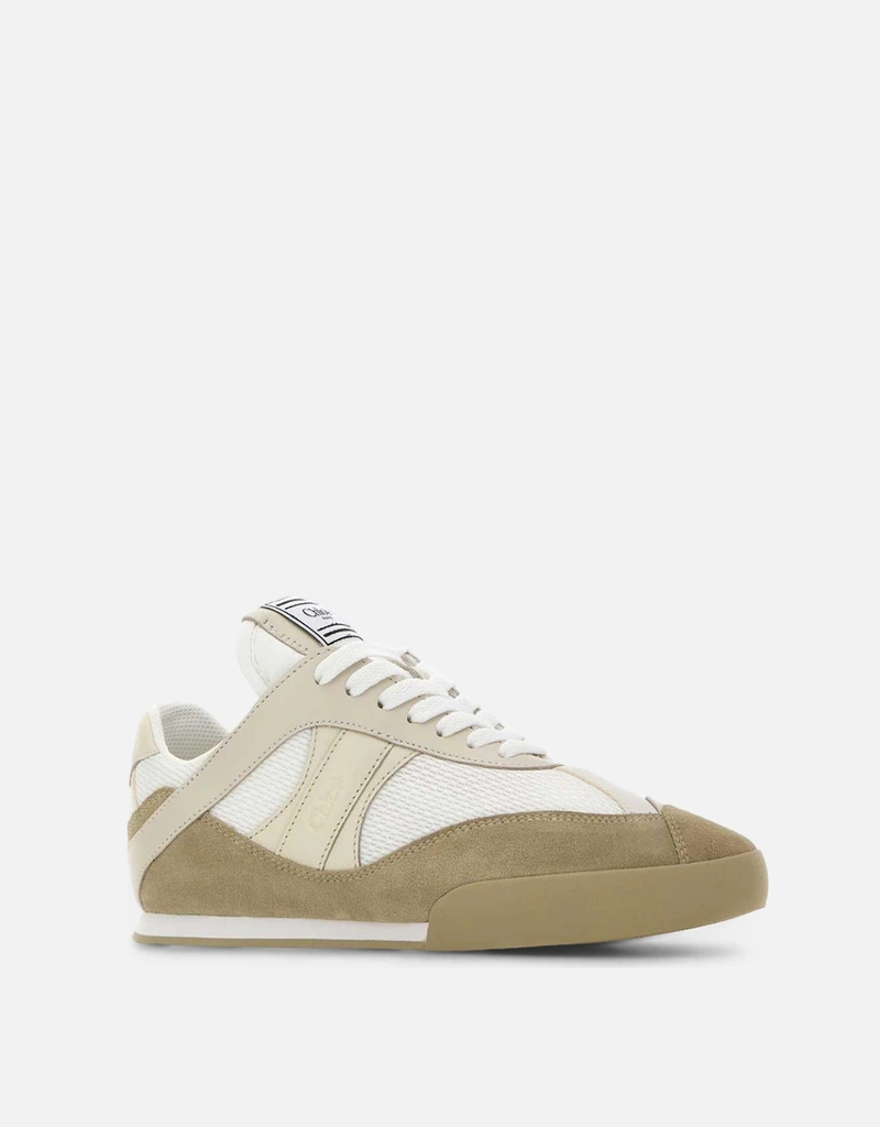 Chloé マルチカラー レザー スエード ファブリック スニーカー