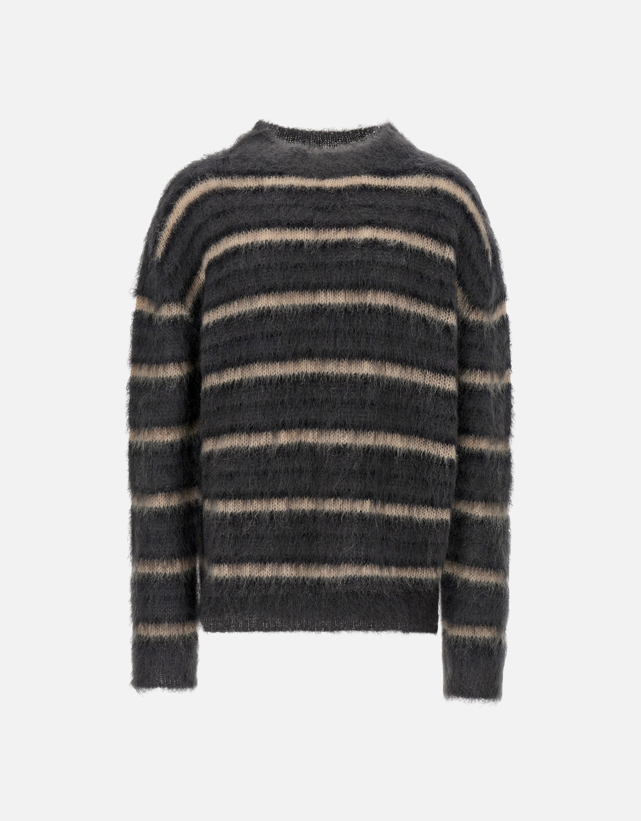 Marni メンズ モヘアウール ストライプセーター (アパレル,ニット