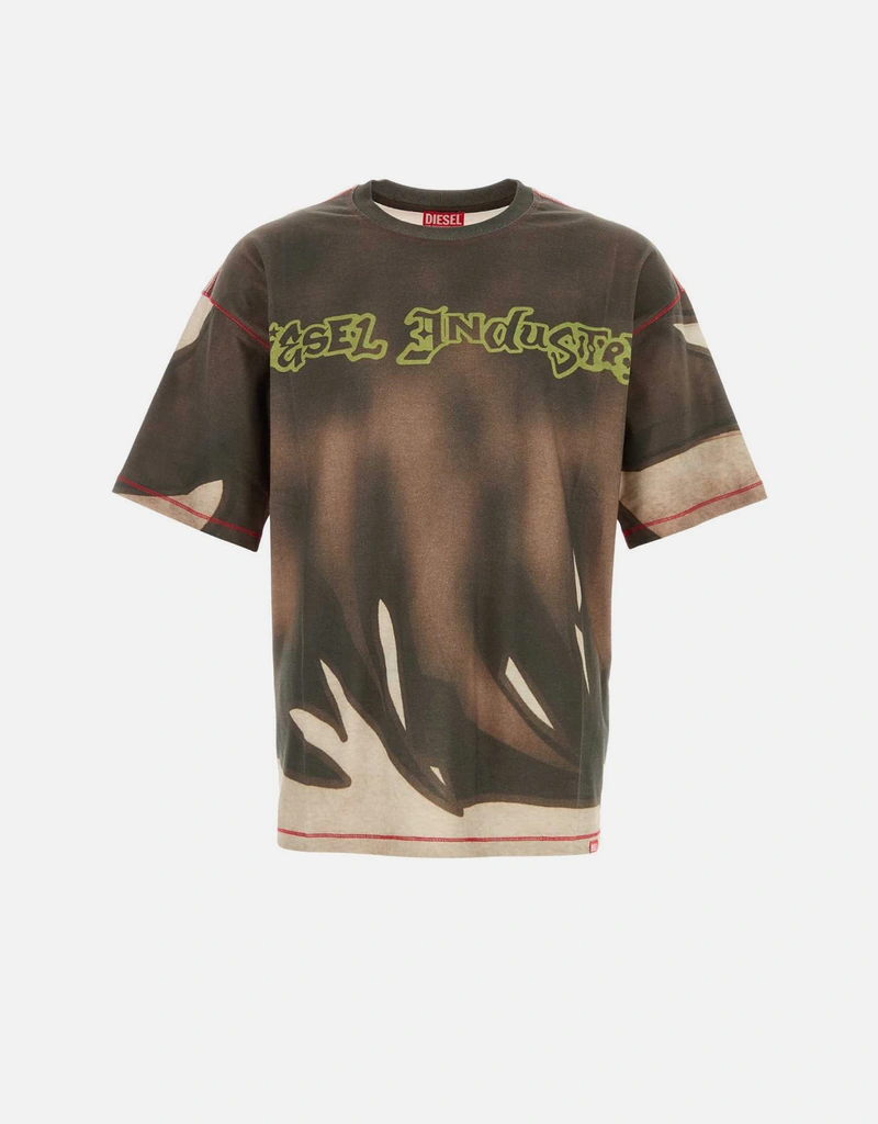 Diesel メンズプリントコットンTシャツ (トップス＆Tシャツ,Tシャツ