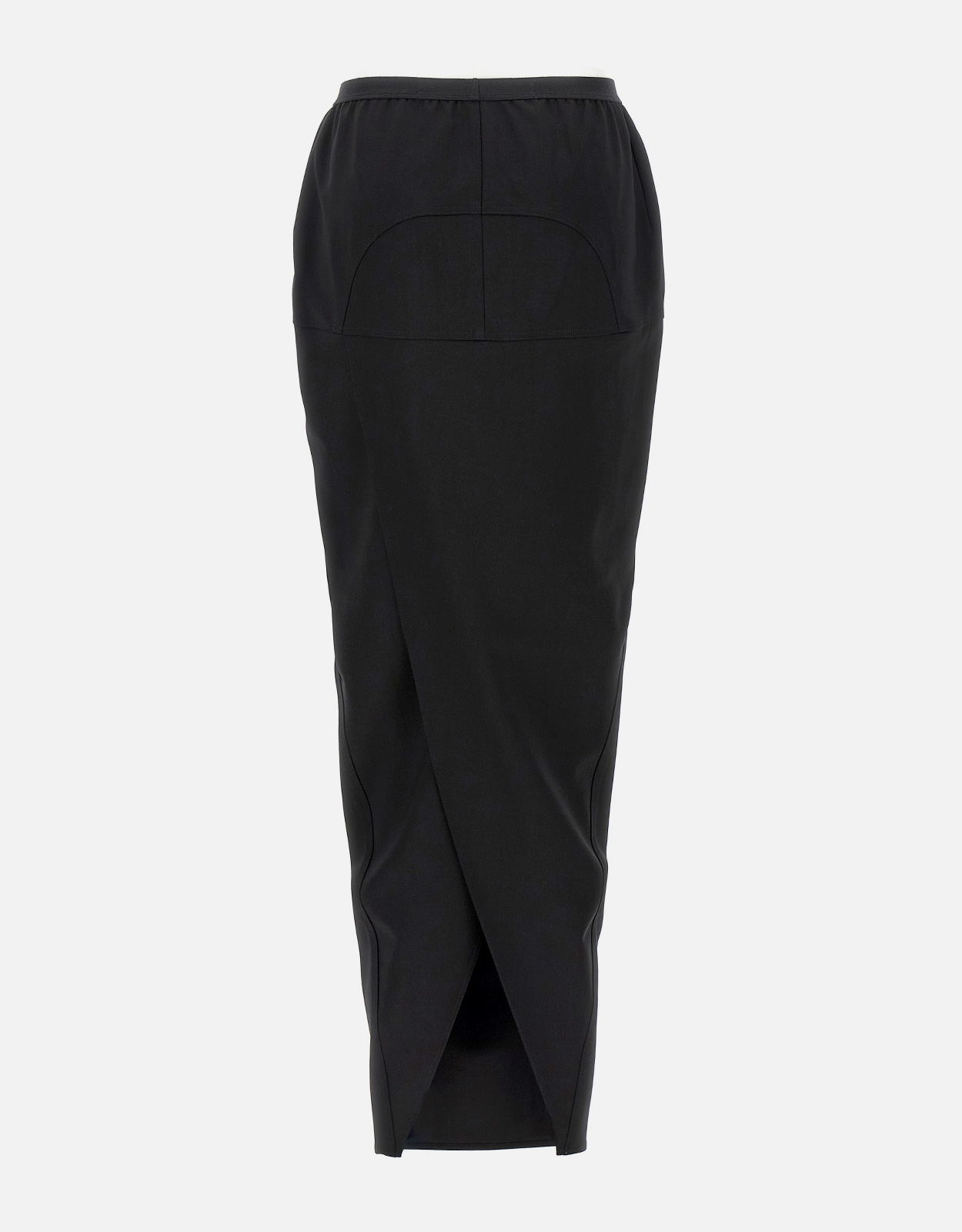 Rick Owens ウールブレンド アシンメトリー マキシスカート (ドレス