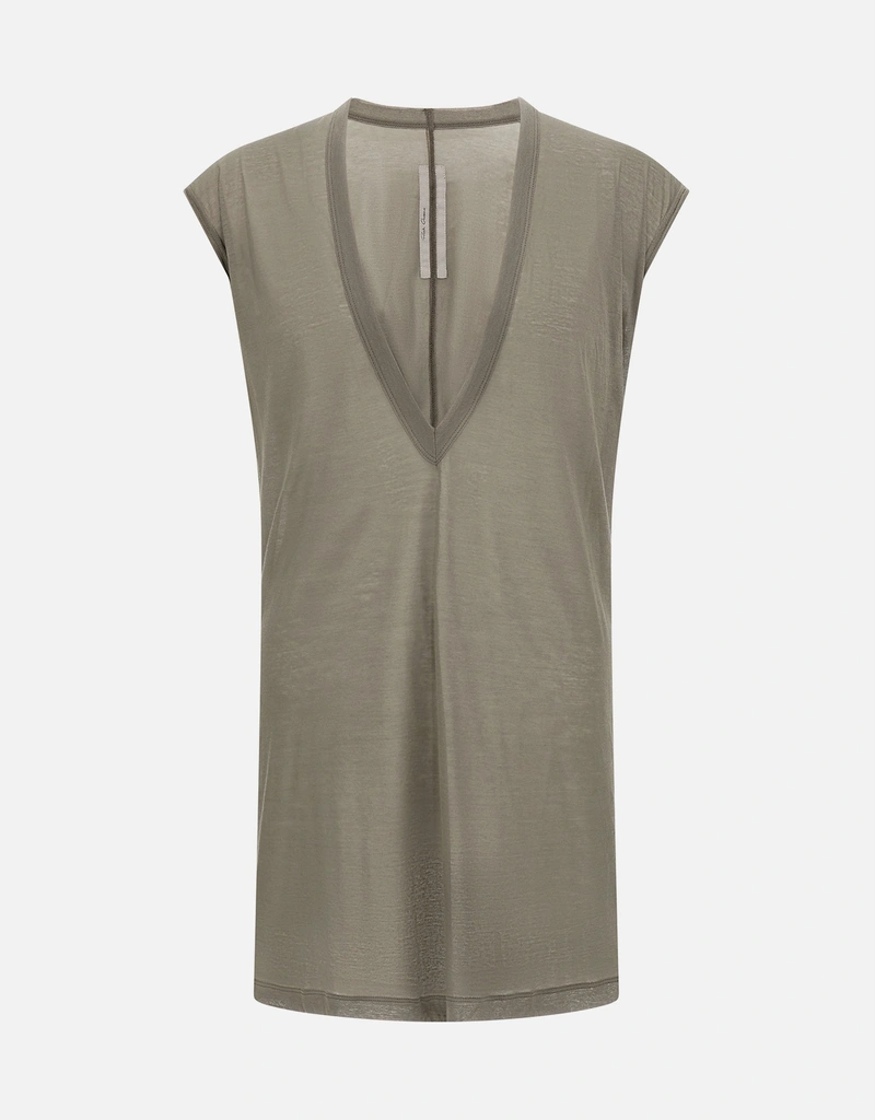 Rick Owens メンズ ディラン コットン ディープVネックTシャツ