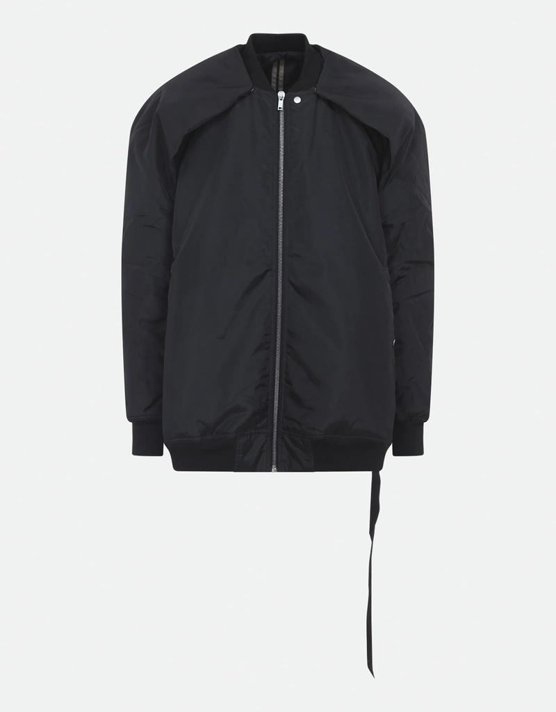 ジャケット・アウター Rick Owens DRKSHDW Long Bomber Jacket Denim Hooded Long Bomber in Black/Mauve – SVRN