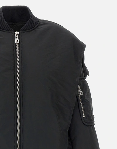 JeanPaulGaultier 黒のジッパー付きジャケット Jean Paul Gaultier（ジャンポール・ゴルチエ） ナイロンストレッチ