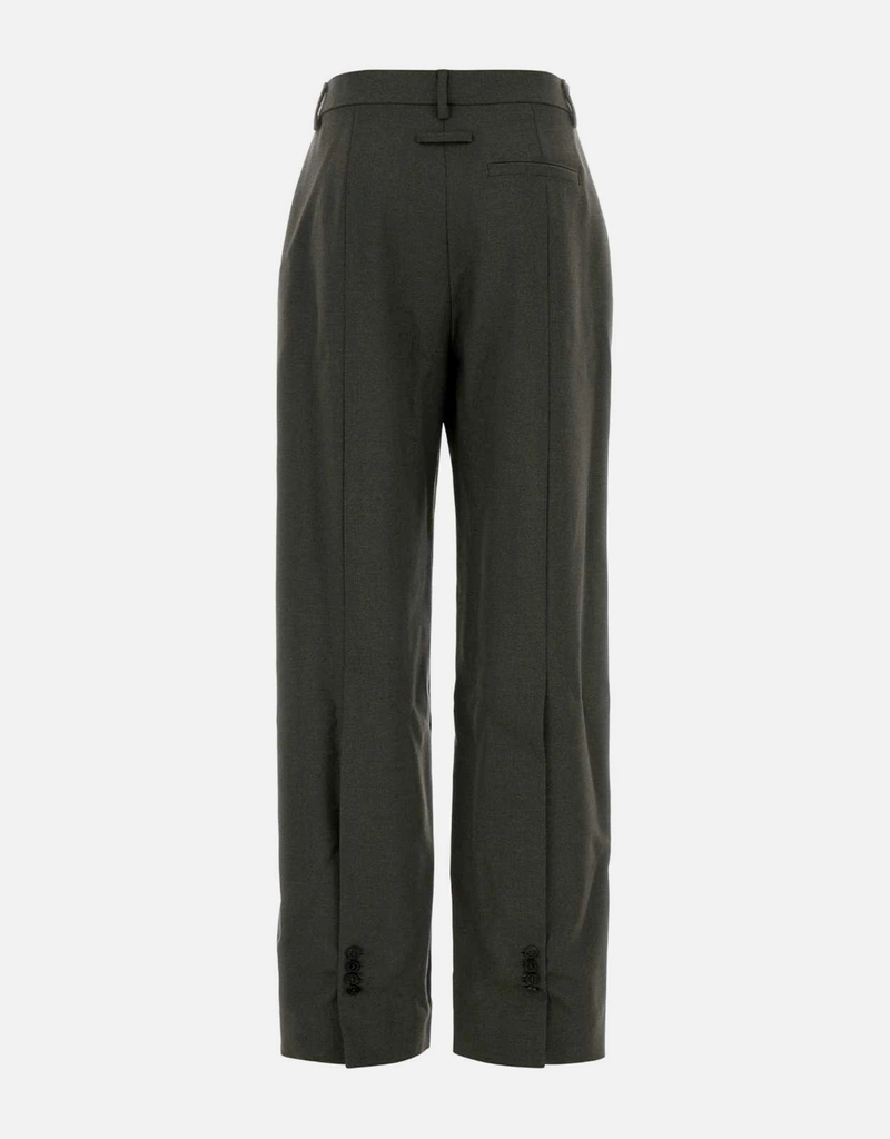 Jean Paul Gaultier ウールブレンドストレートレッグパンツ (パンツ