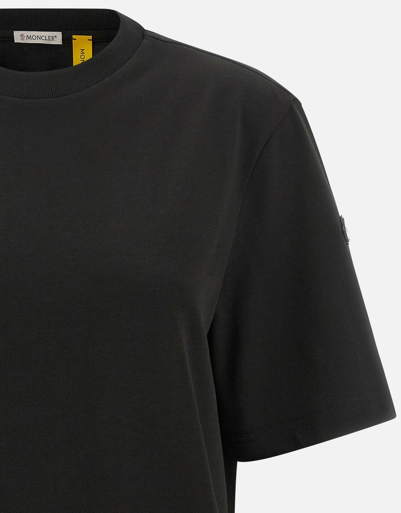 Moncler Genius コットン クルーネック ロゴパッチ 半袖Tシャツ