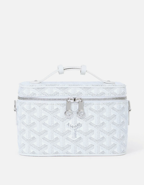 MUSE VANITY CASE 20 IN YELLOW GOYARDINE CANVAS