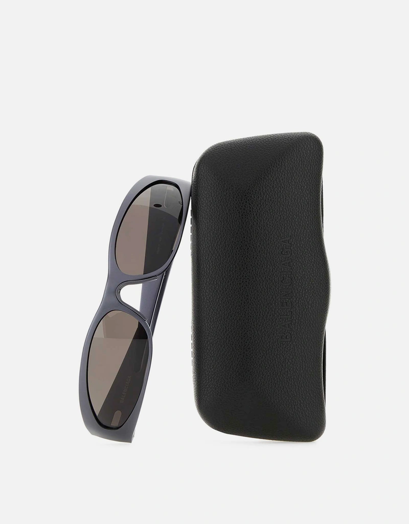 Balenciaga Men's Graphite Aluminum Reverse Xpander 2.0 Rectangle