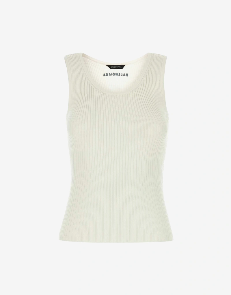 Balenciaga ウールブレンドストレッチタンクトップ (トップス,Tシャツ