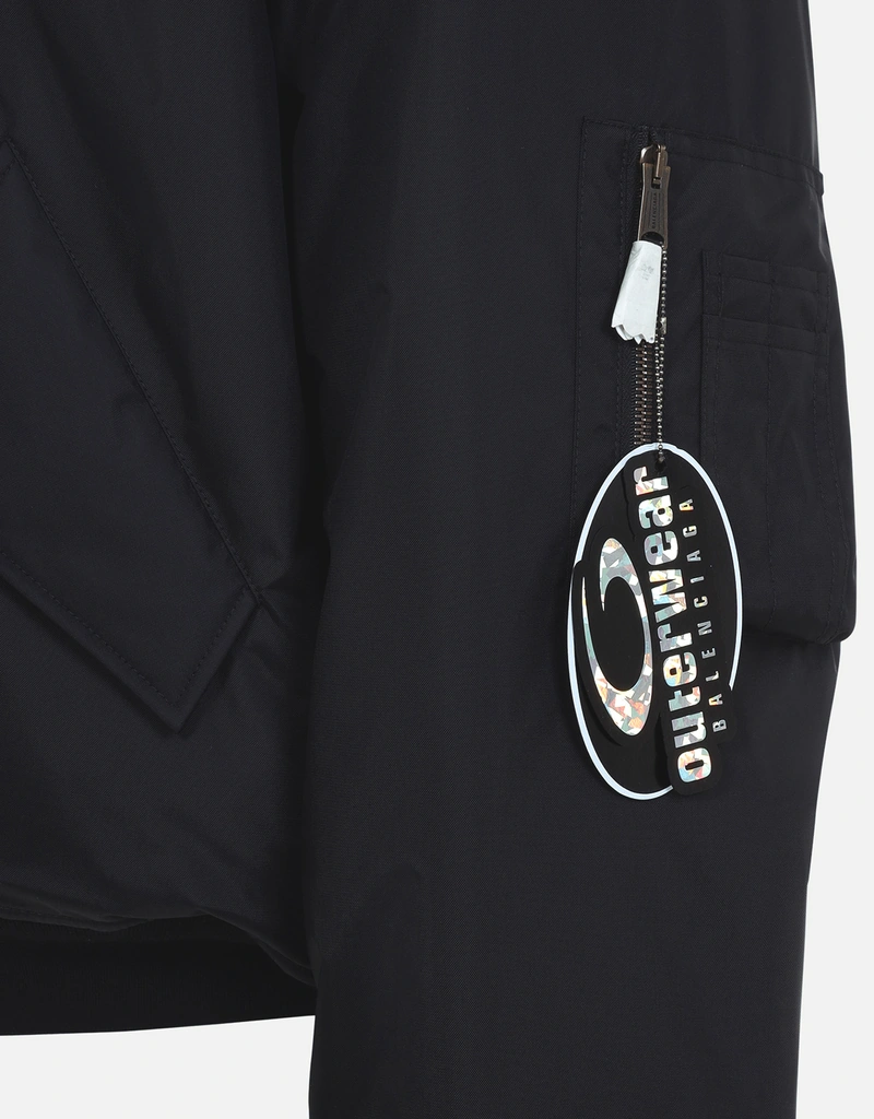 Balenciaga メンズ ラージフィット ボンバージャケット ナイロン