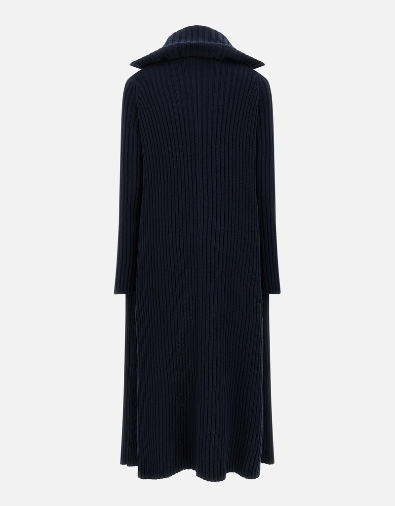 Balenciaga リブ編みコットンブレンドマキシカーディガン (ニット